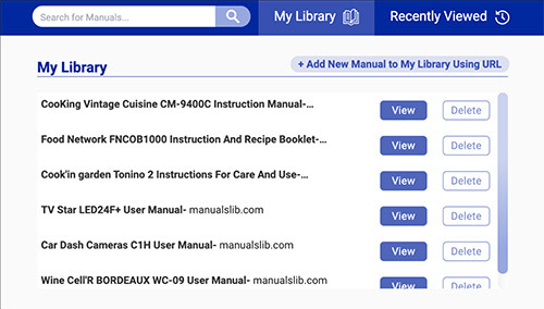 Manuals Library preview